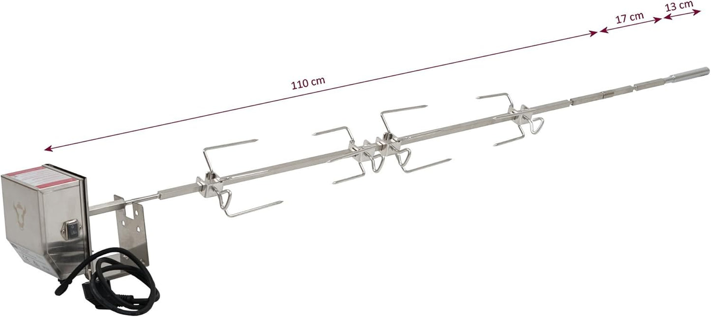 Grillspiess Set für Weber Genesis II 400er und 600er Serie