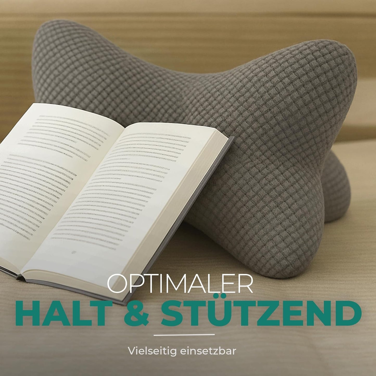Ergonomisches Lesekissen, Anthrazit