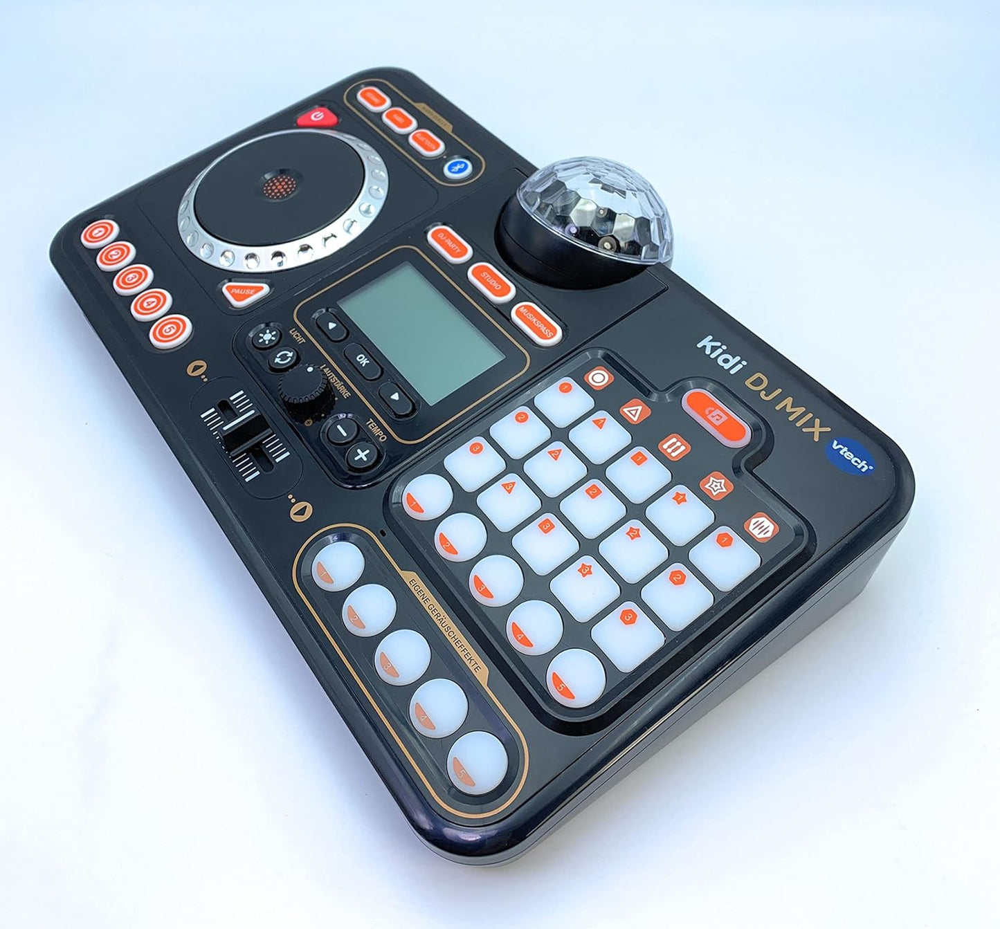 Kidi DJ Mix DJ-Mischpult für Kinder, Schwarz