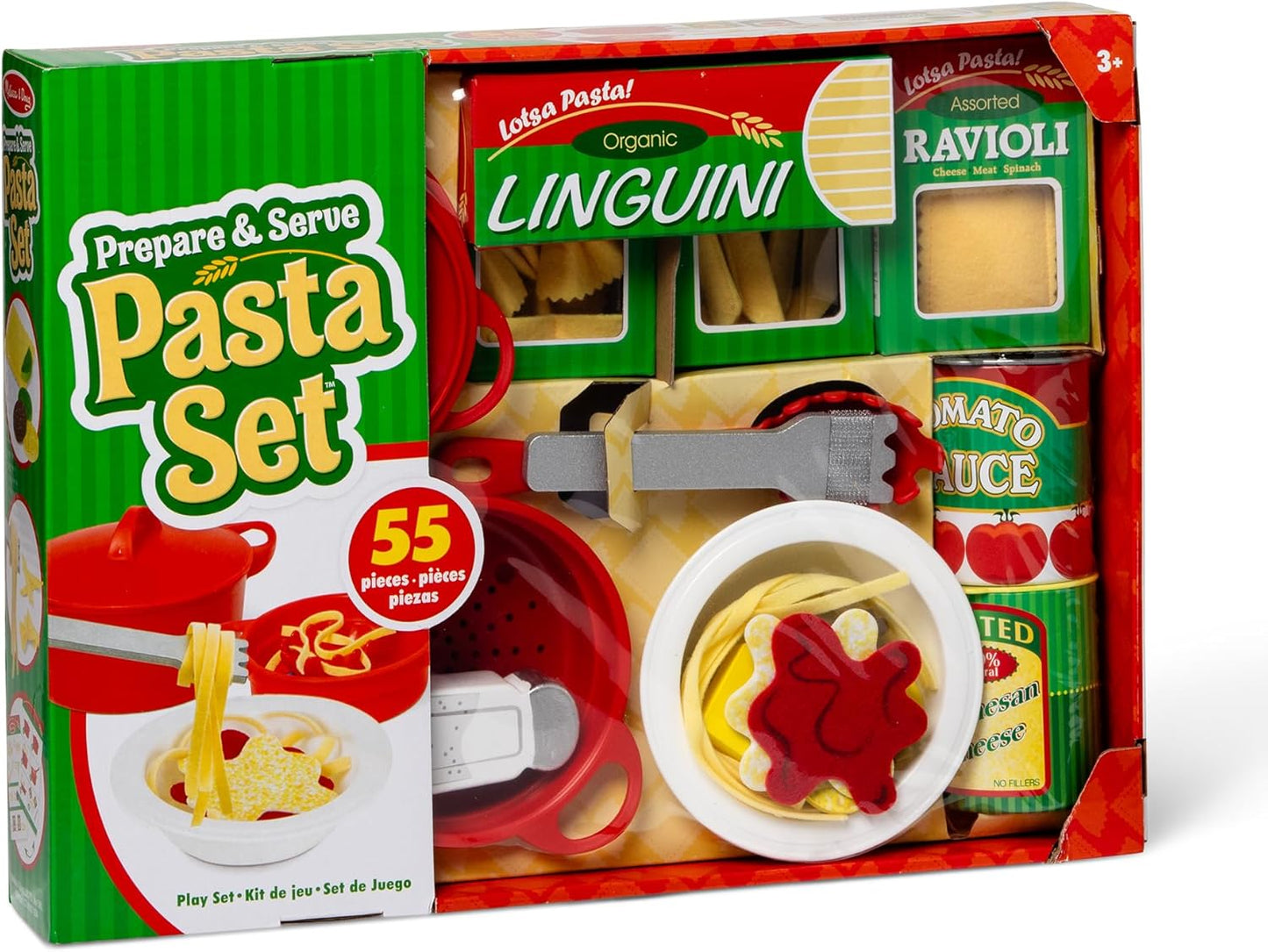55-teiliges Pasta Spielset für Kinderküche, Einzeln Kinderspielzeug