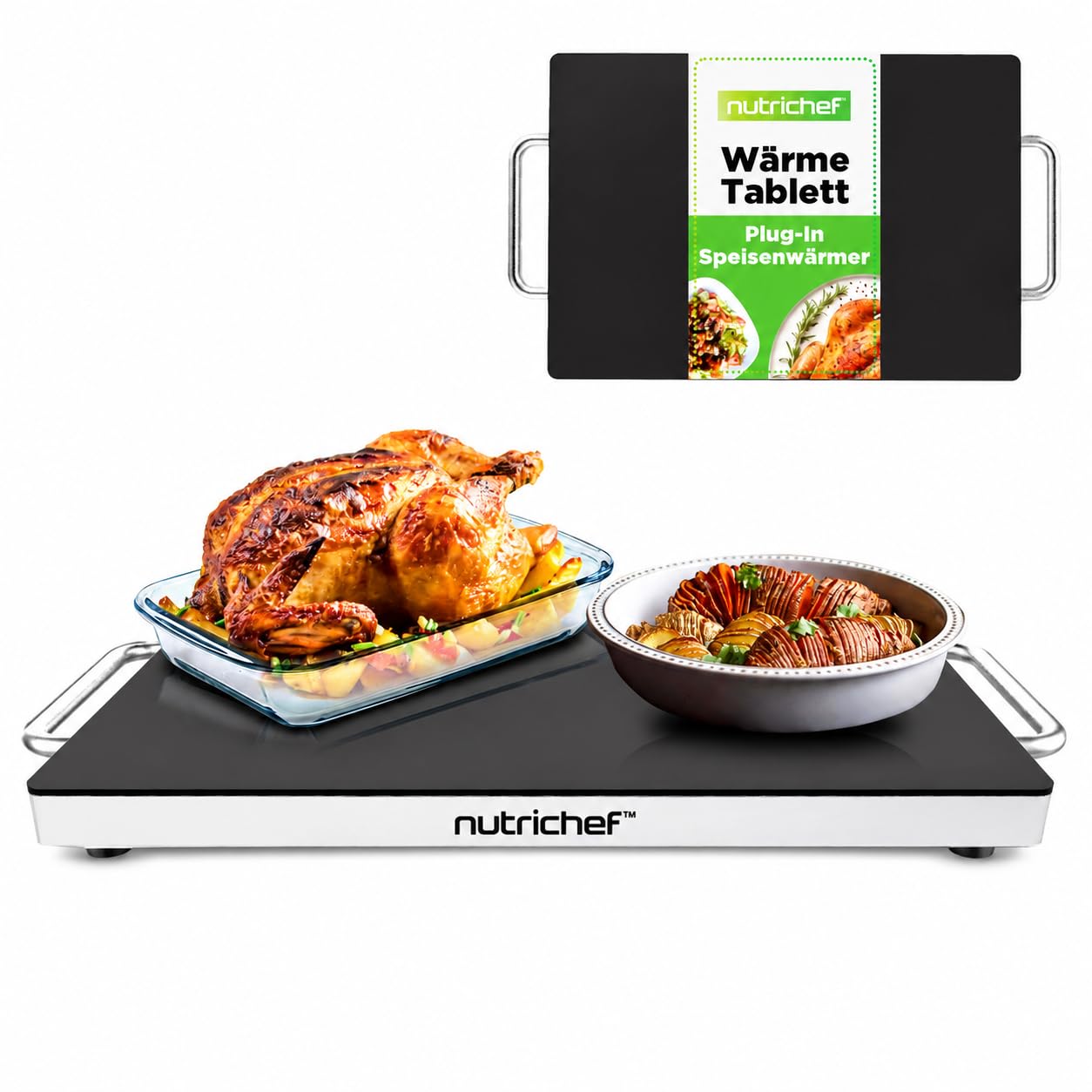 Elektrische Warmhalteplatte für Buffet & Catering, 41.9 cm x 27.9 cm