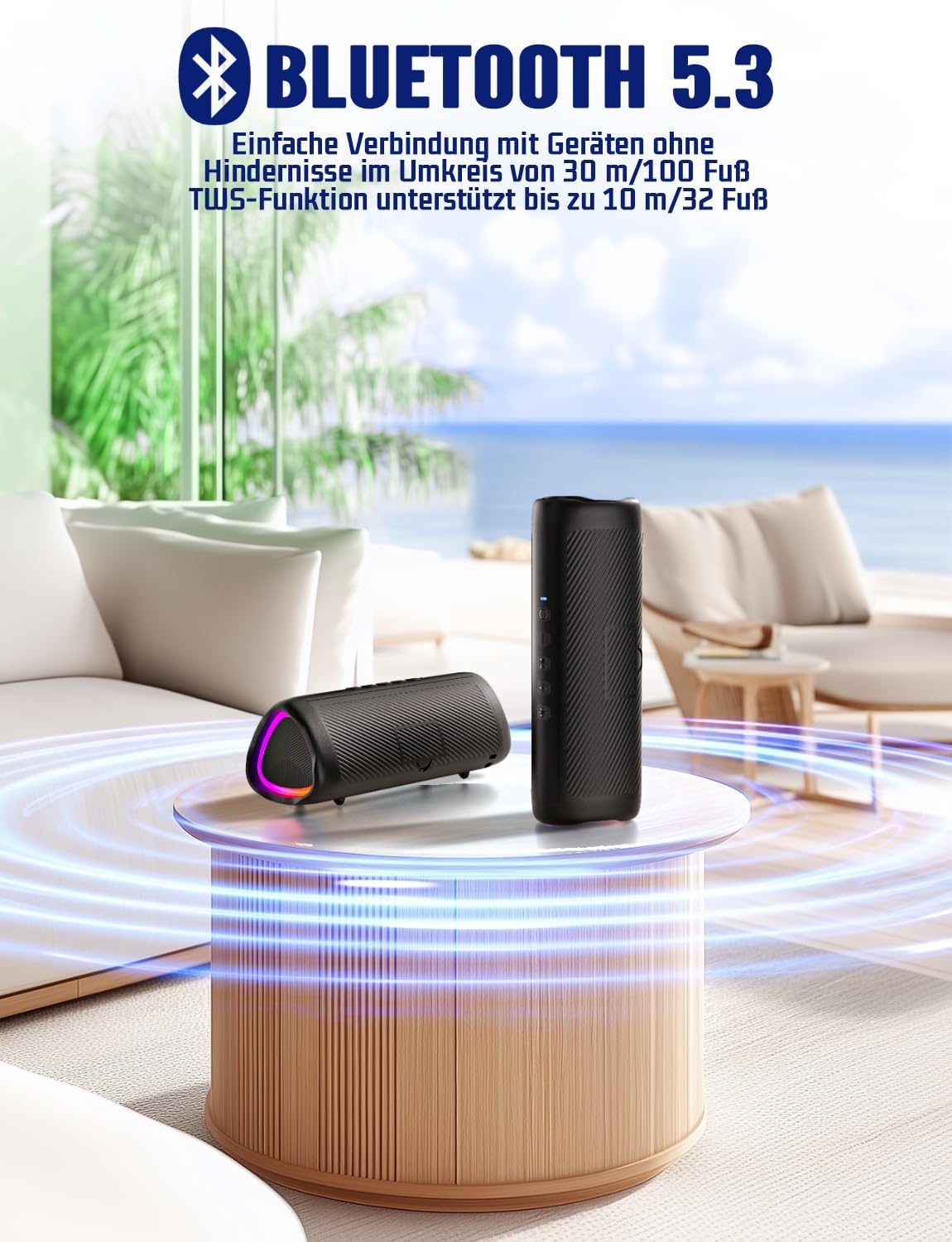 Tragbarer Bluetooth-Lautsprecher