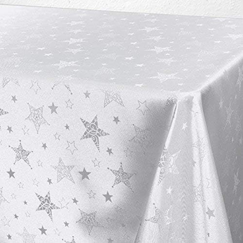 Tischdecke Magic Stars, 250 x 150 cm (Rechteckig) Weiß