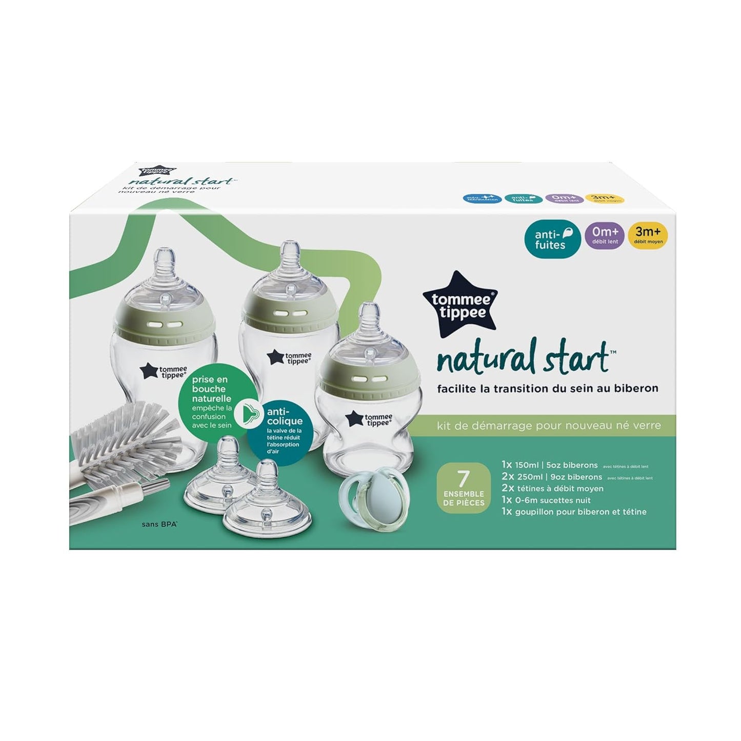 Natural Start Babyflaschen aus Glas