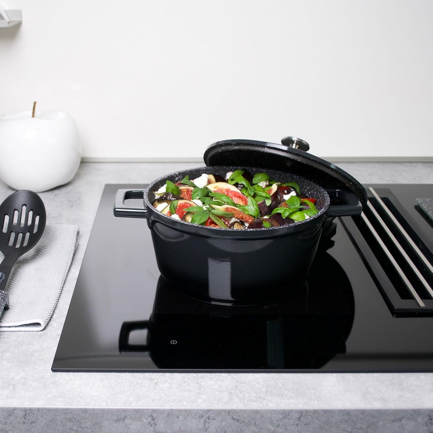 Cocotte Bräter, 20 cm Schwarz