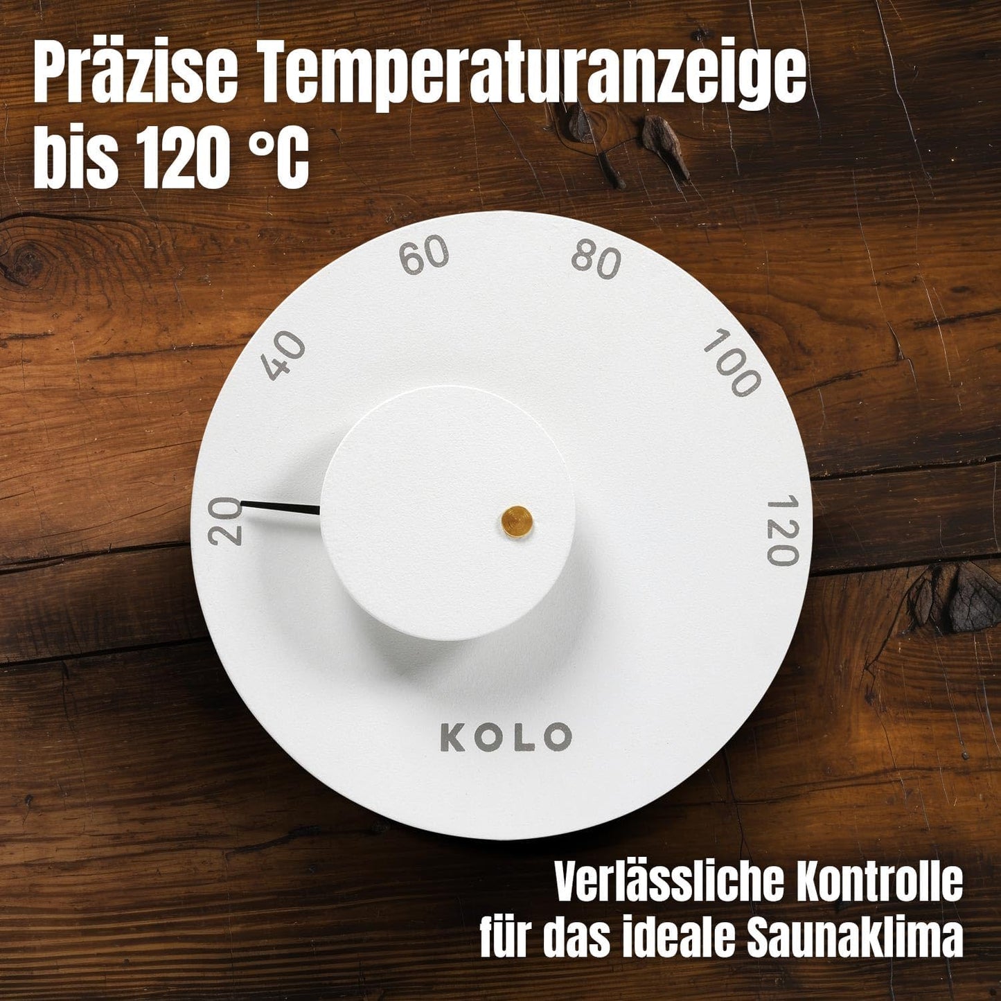 Sauna-Thermometer Mittari 2, Weiss