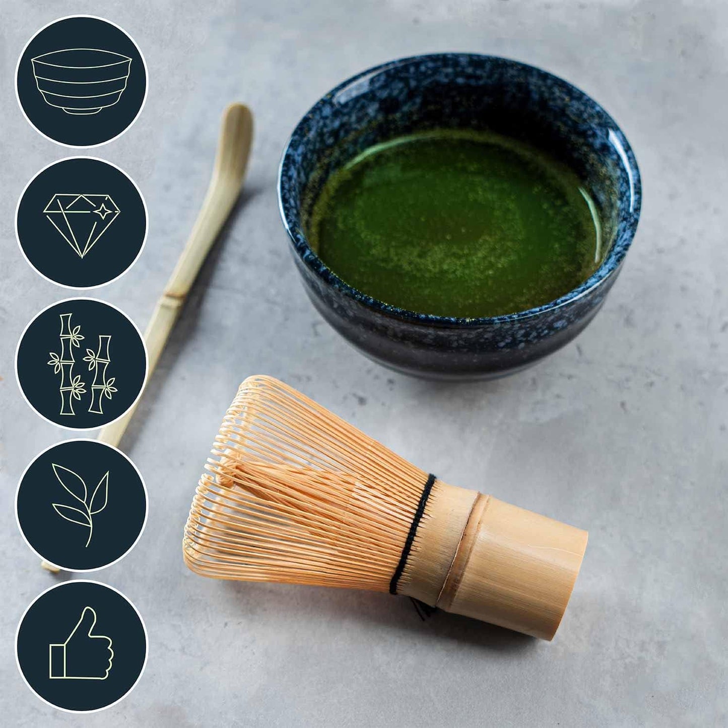 Matcha Tee-Zeremonie-Set mit Schale & Zubehör, Tee Set