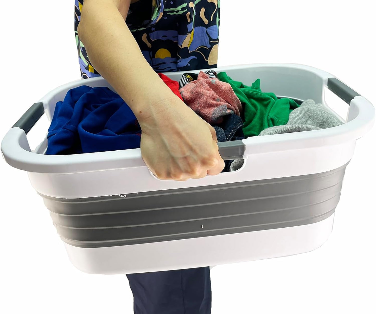 2er-Set - Zusammenklappbarer Wäschekorb, 30L, 2