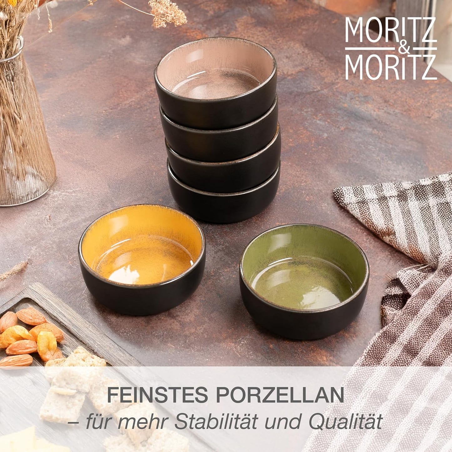 6x Müslischalen, Vintage Müslibowl (6x)