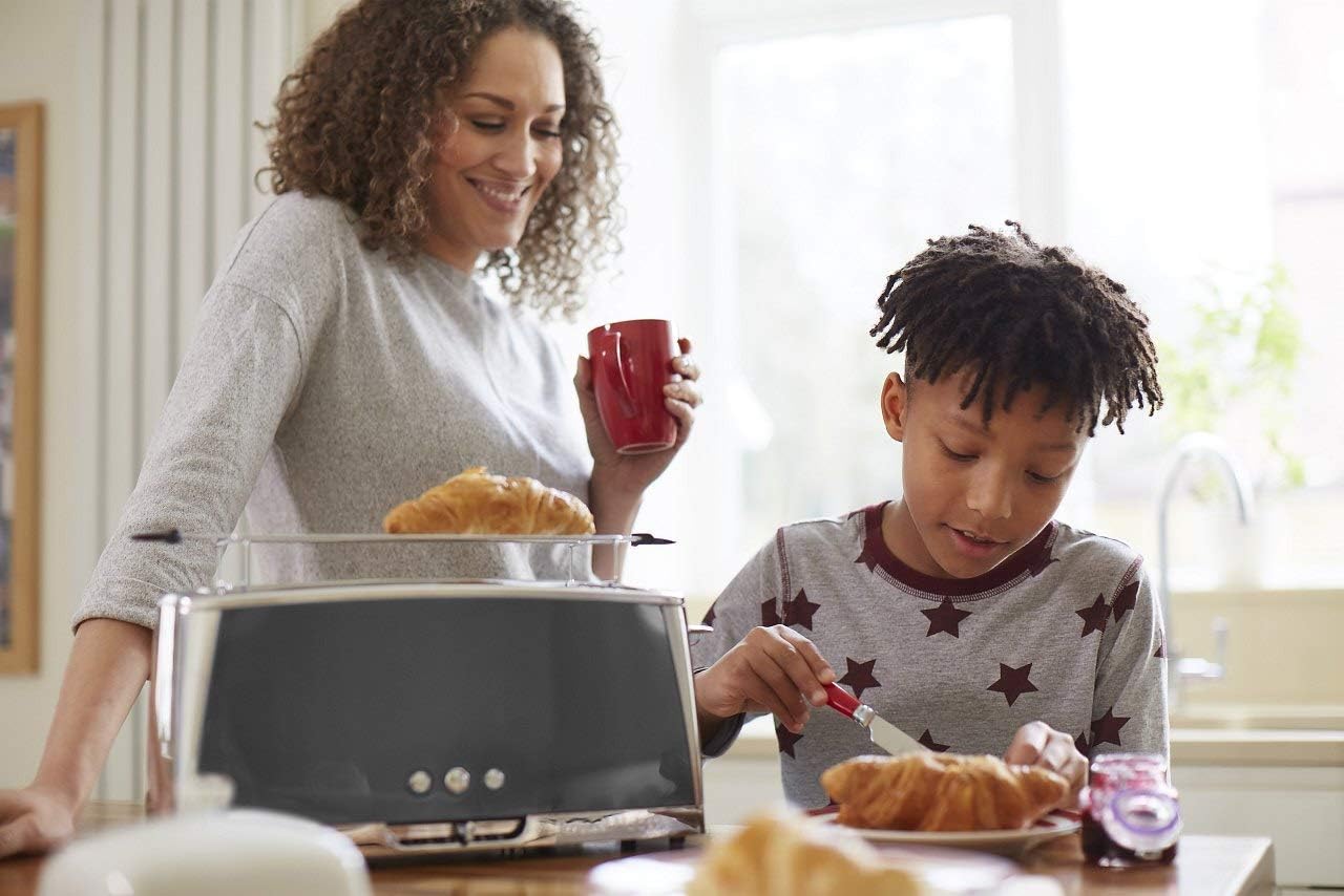 Langschlitz-Toaster mit Brötchenaufsatz, Toaster Langschlitz