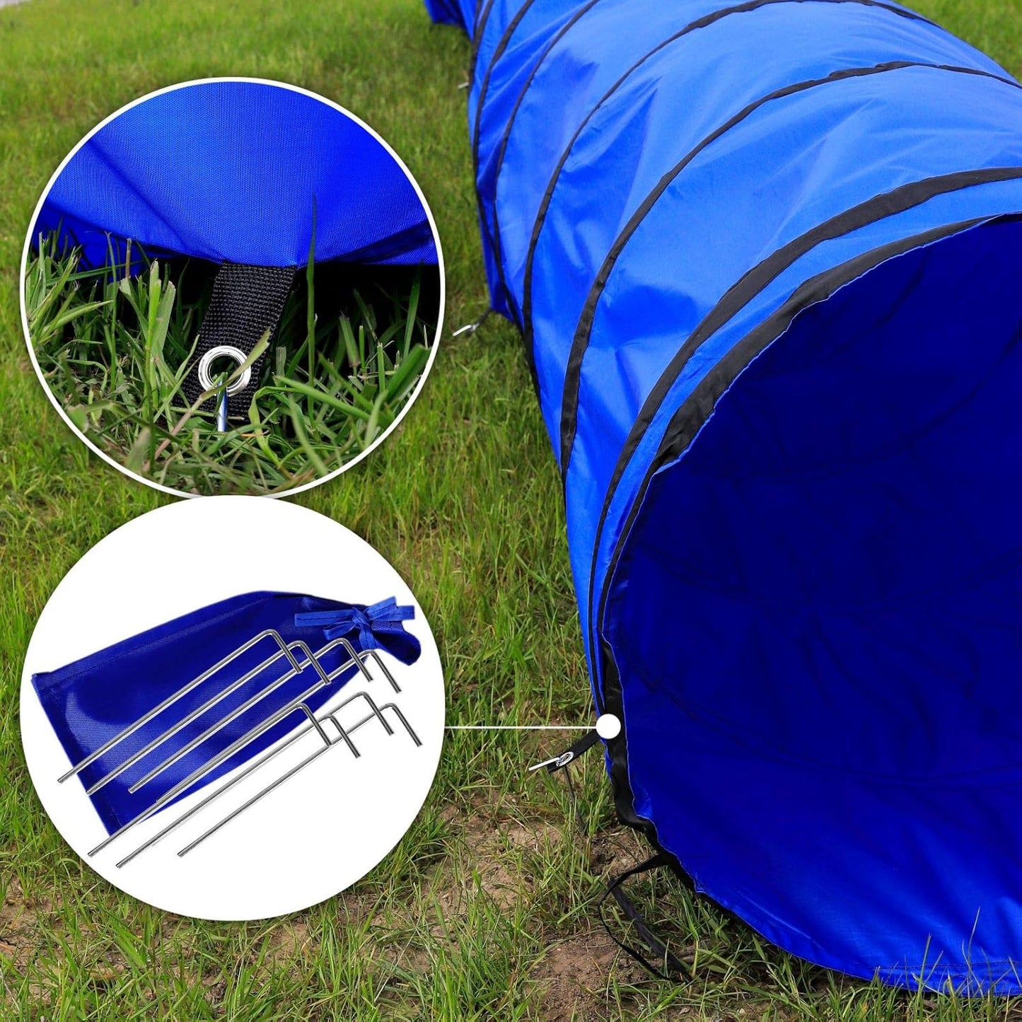 Agility Tunnel, 500x60 cm, Blau (L) 500x60 cm