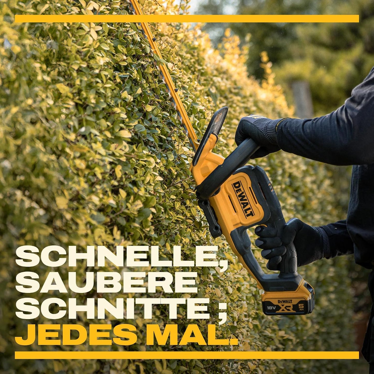 18V XR Heckenschere 55cm, 25mm Schnitt