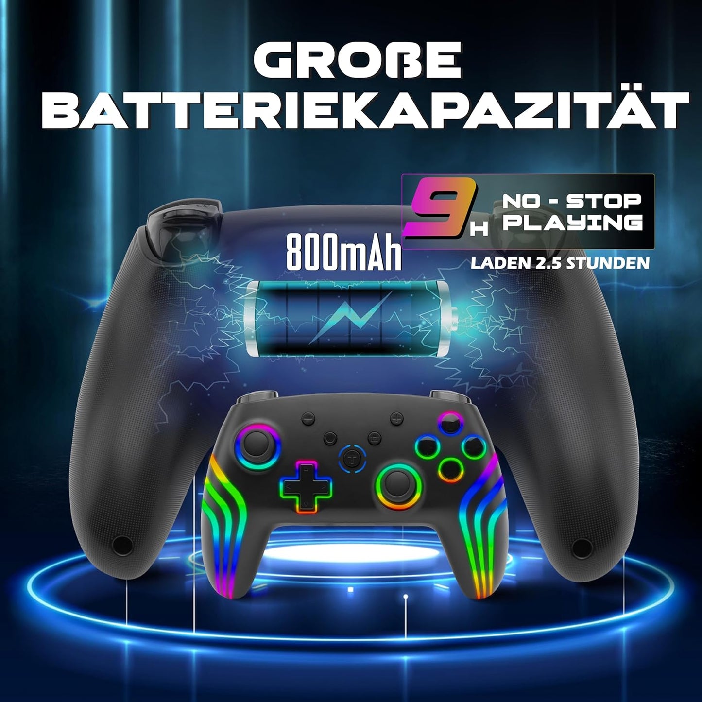 Wireless Gamepad für Switch/PC/Android, MLT-NEXS-K