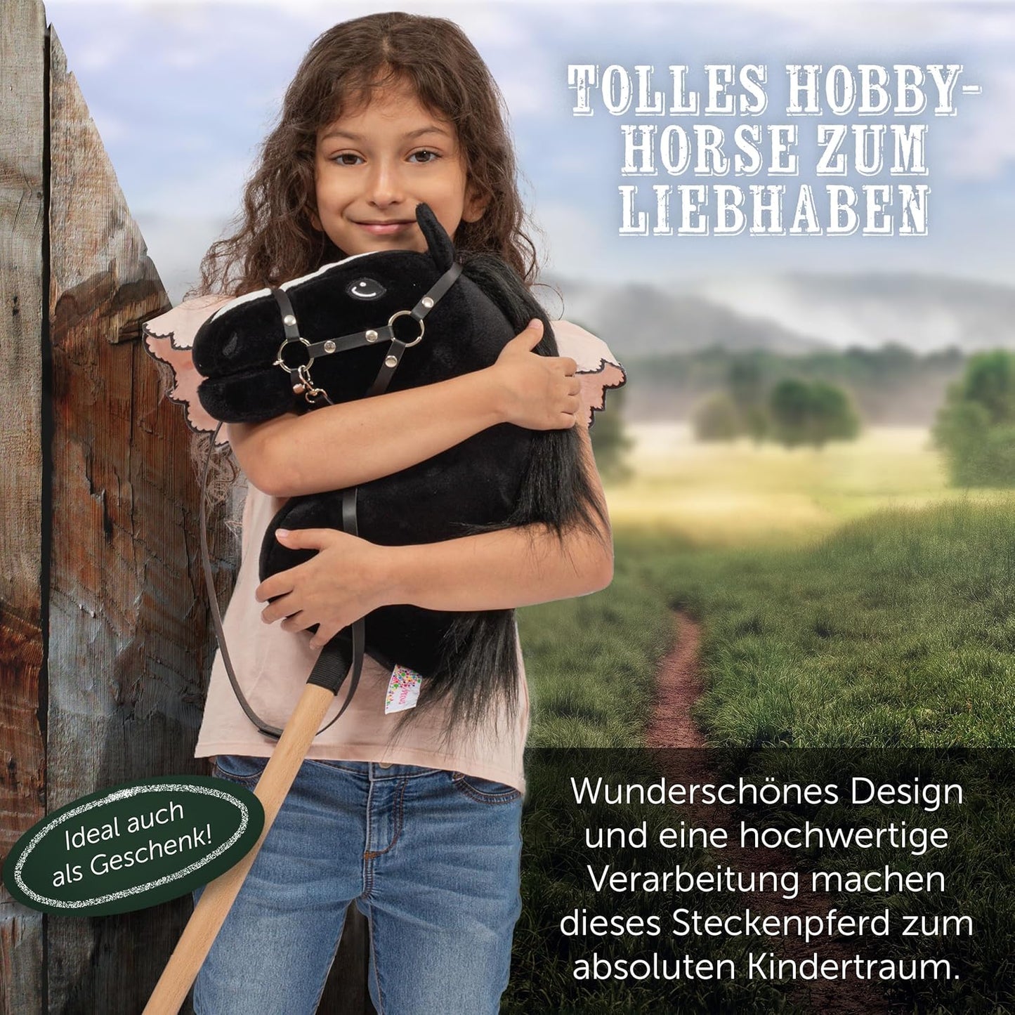 Hobby Horse Abraxas Medium mit Halfter und Trense, Abraxas Medium