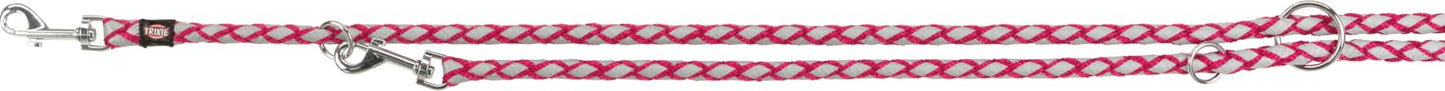 Verstellbare Hundeleine Cavo mit reflektierenden Elementen, fuchsia L–XL, 2,00 m ø 18 mm