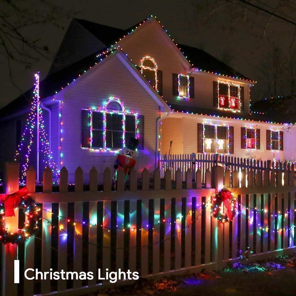 Lichterkette Kugel, 100LED Bunt