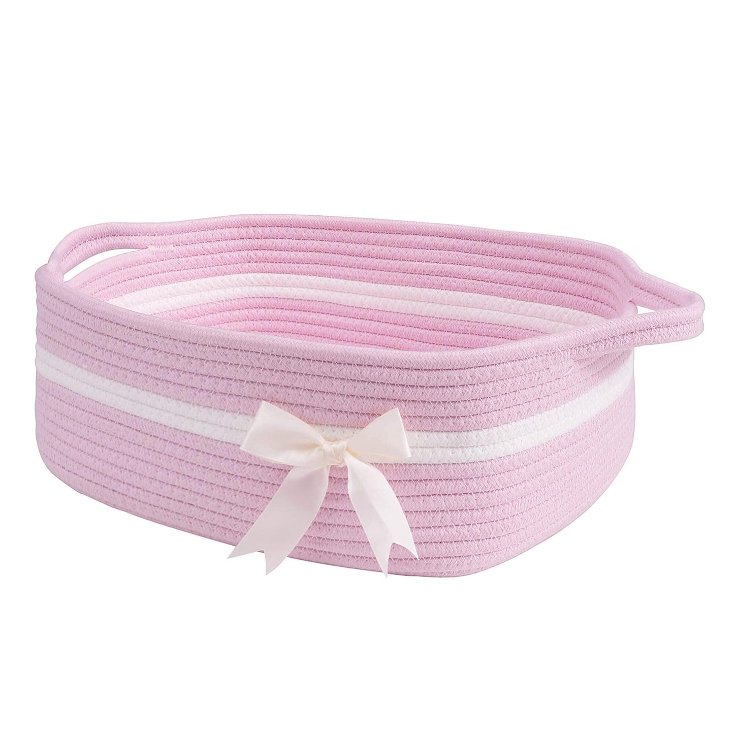 Geflochtener Aufbewahrungskorb, Rosa
