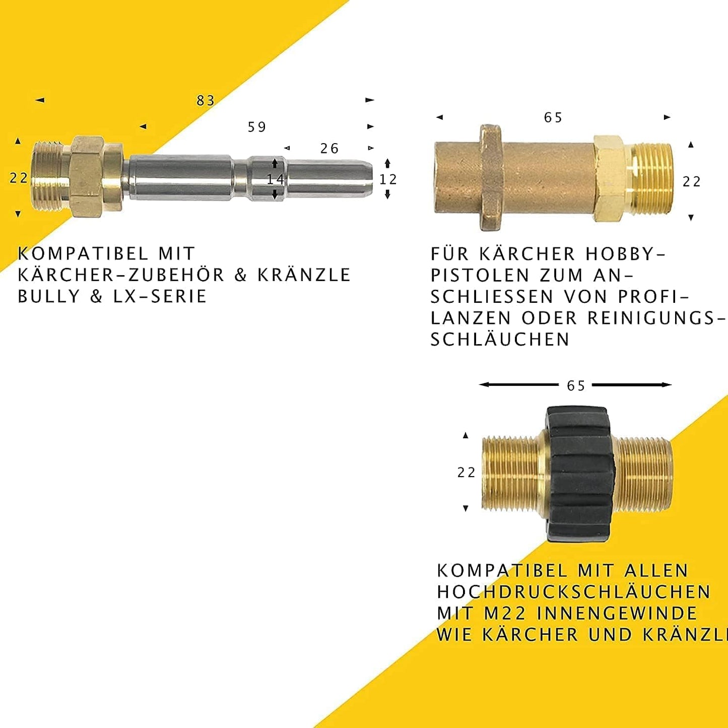 Rohrreinigungsschlauch Set PROFESSIONAL, 35 Meter