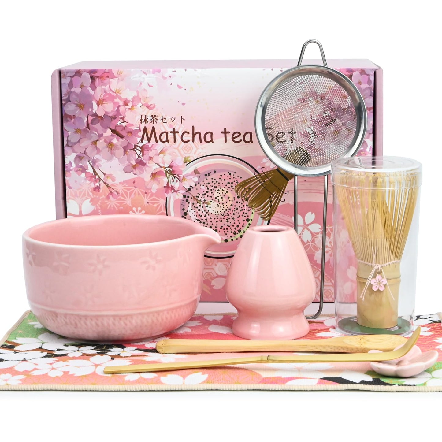 Matcha Tee Set, Rosa-8pcs