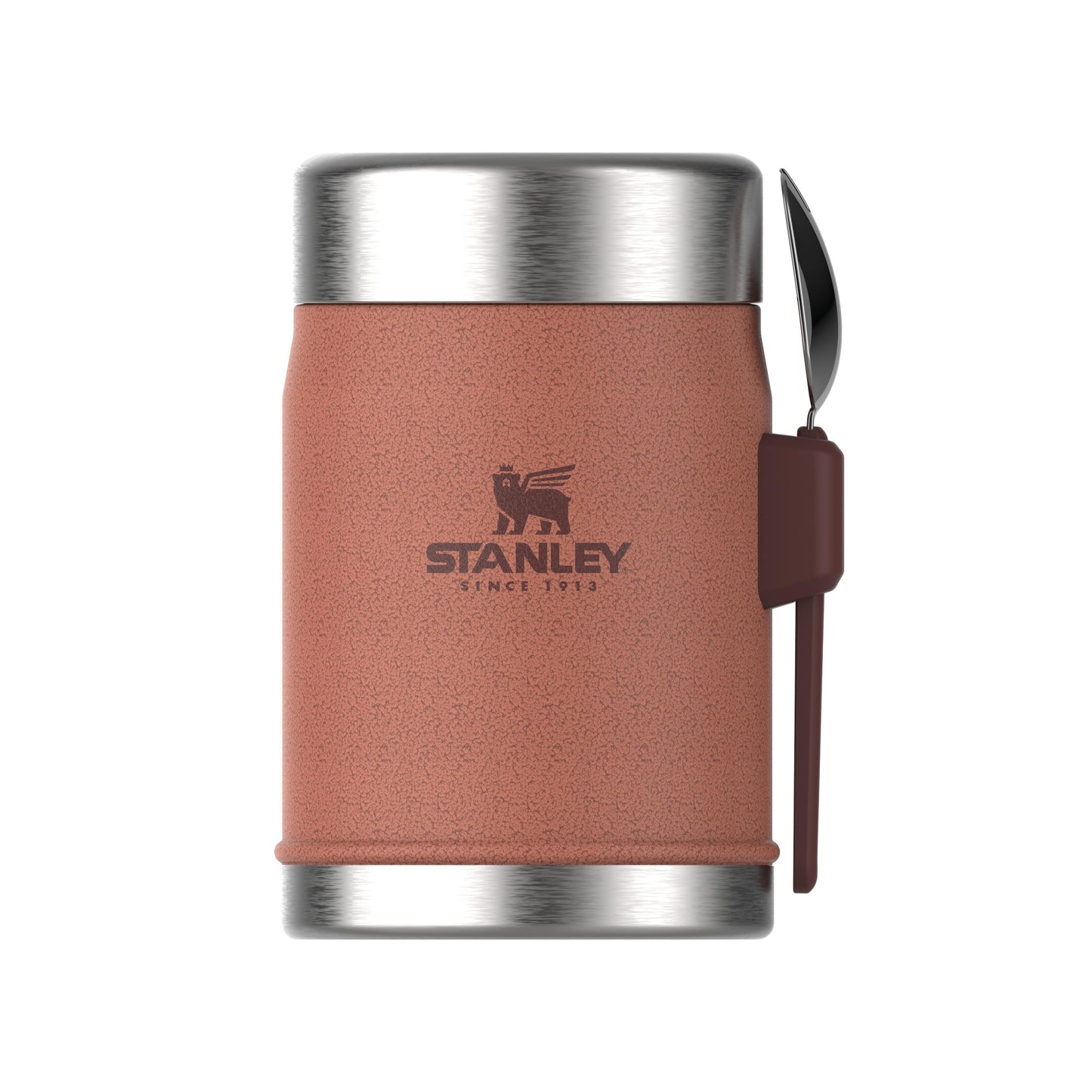 Legendary Food Jar + Spork, Hammertone Clay