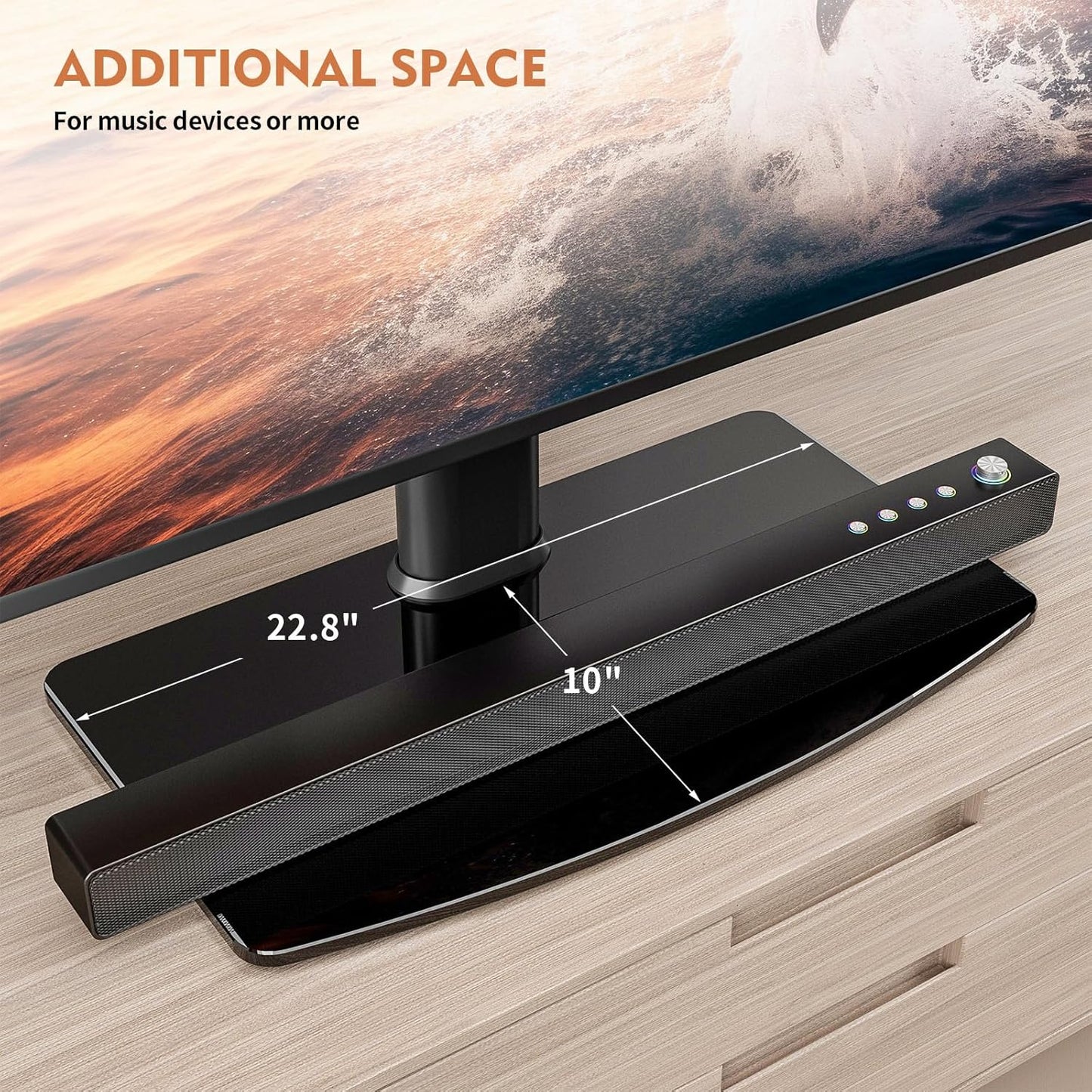 Universal TV Standfuss für 40''-86'' Flachbildfernseher, Large