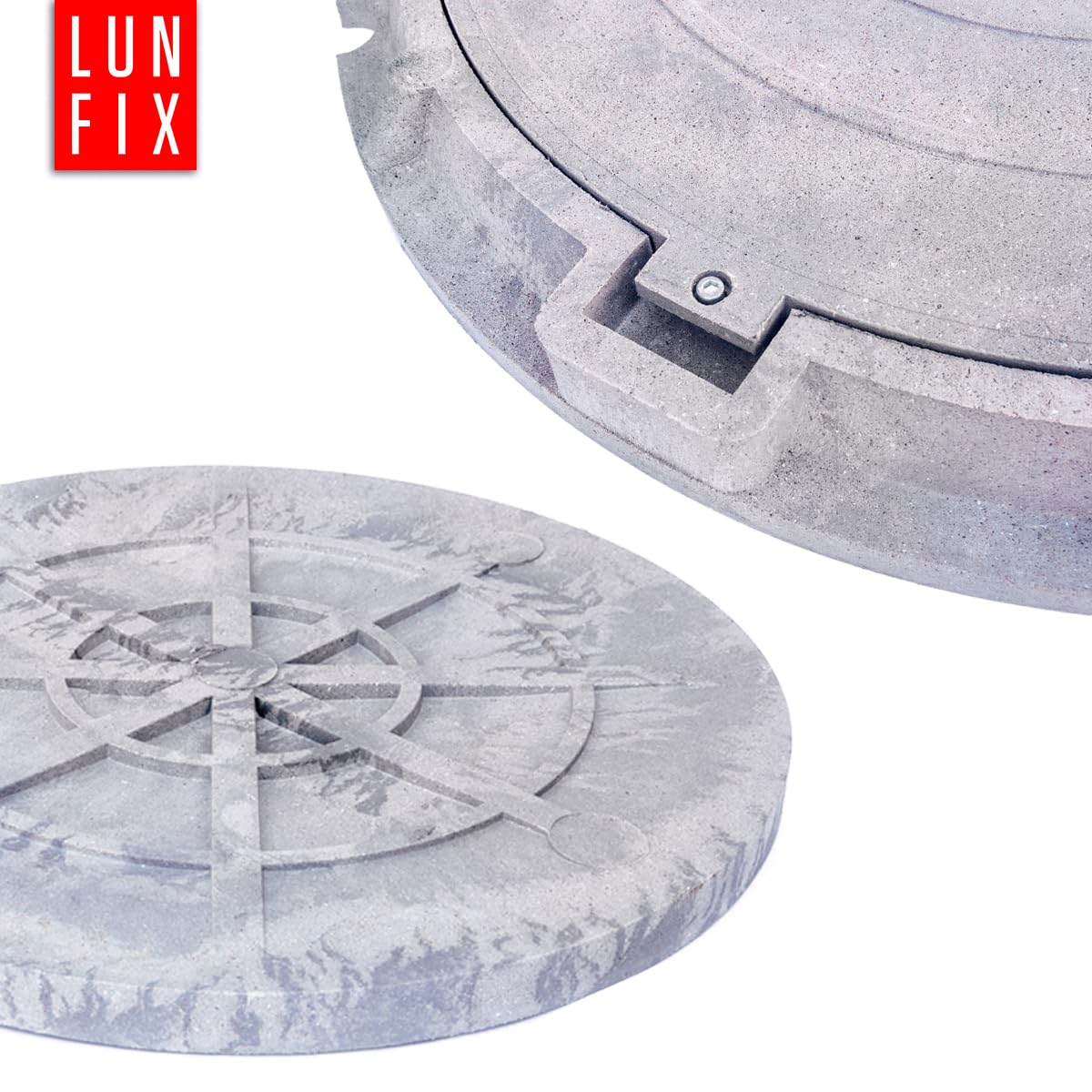 Schachtabdeckung, Hellgrau DN 60cm