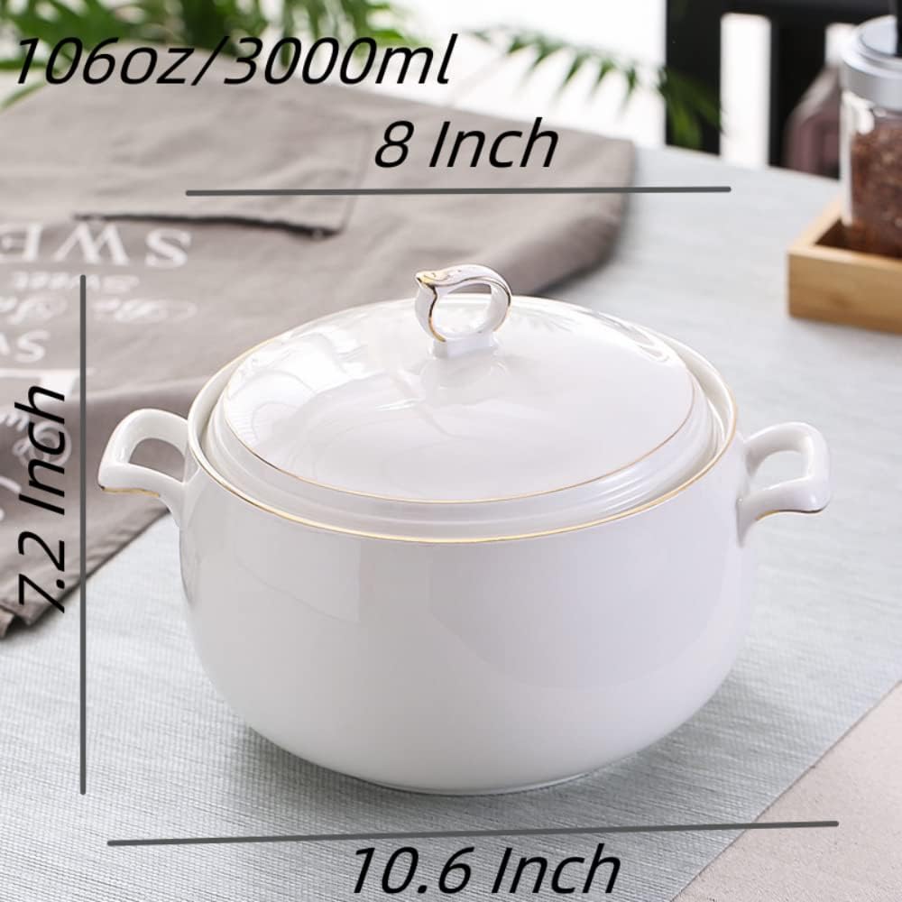 Suppenterrine mit Deckel, 3 l