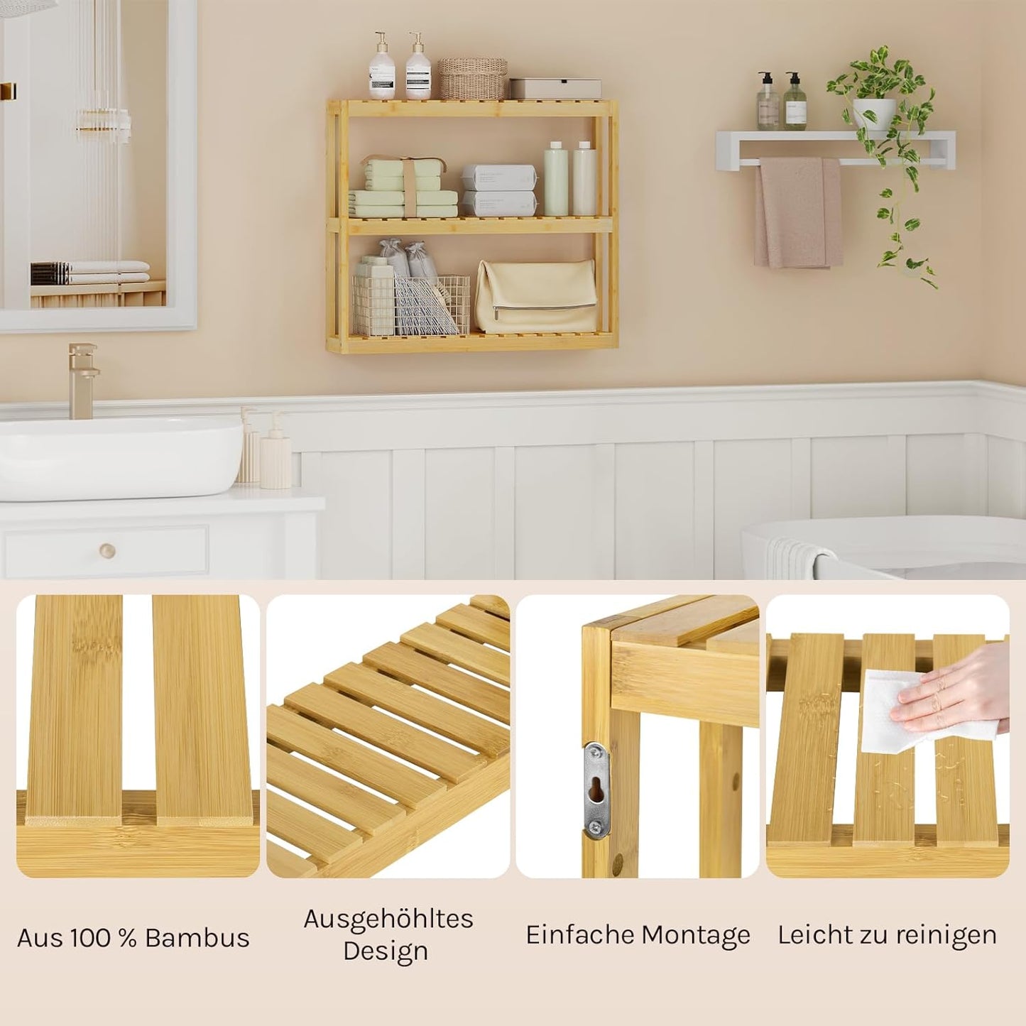 Badezimmerregal Bambus