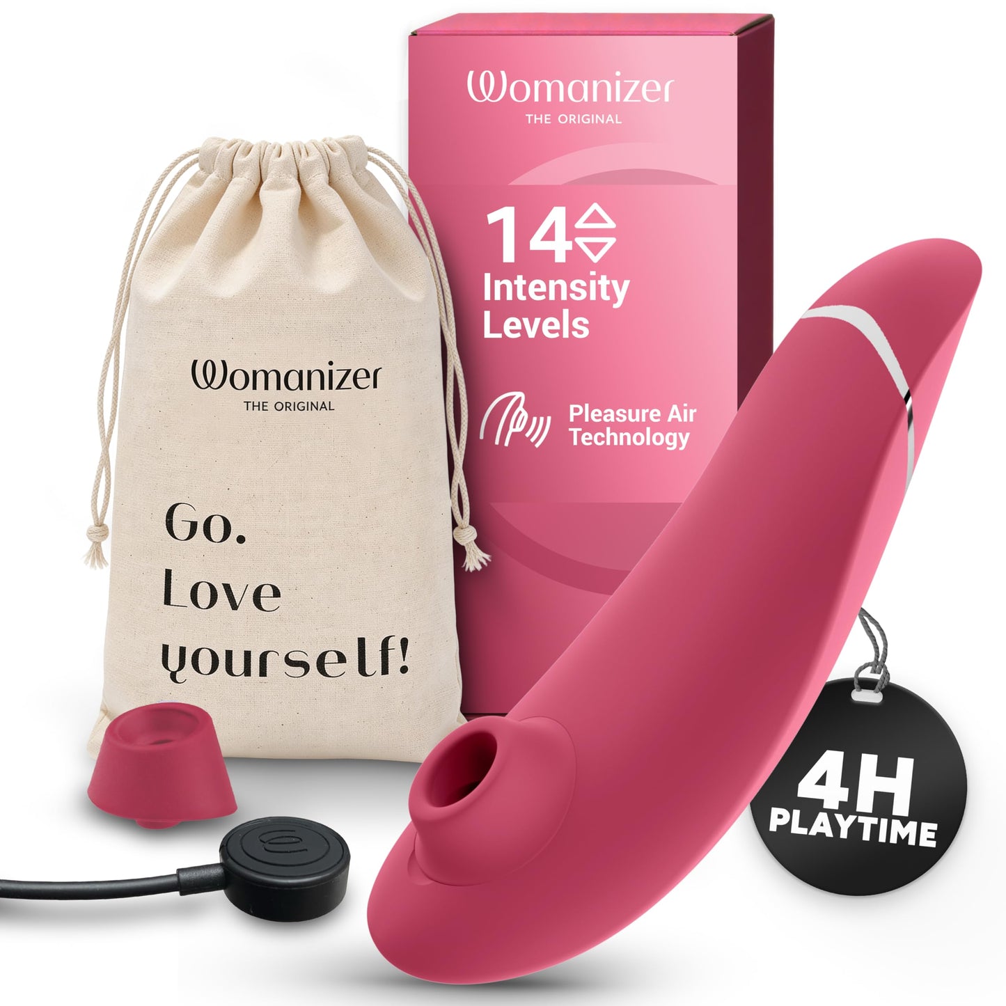 Premium 2 Klitoris-Sauger mit Autopilot & Smart Silence, Himbeere