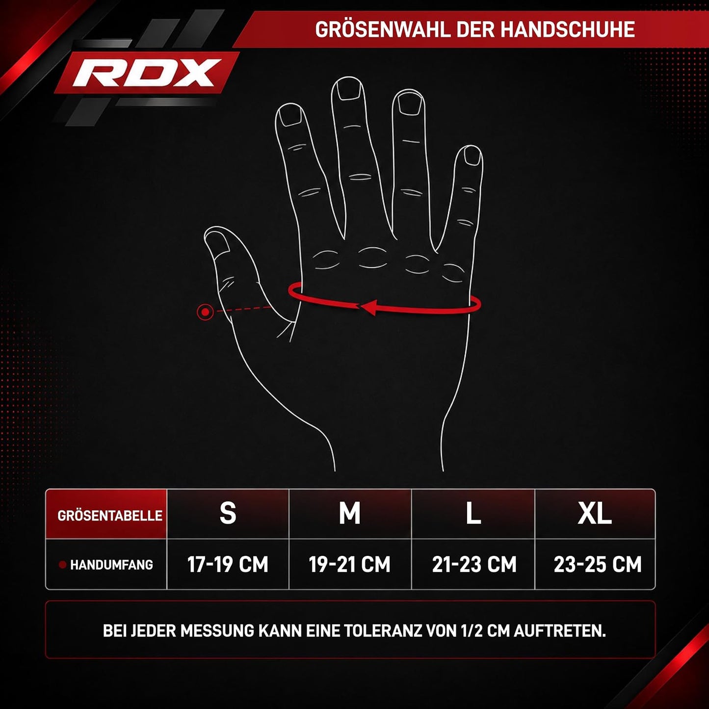 Grappling Handschuhe Aura Plus F-17 für MMA Training, Black/Red S