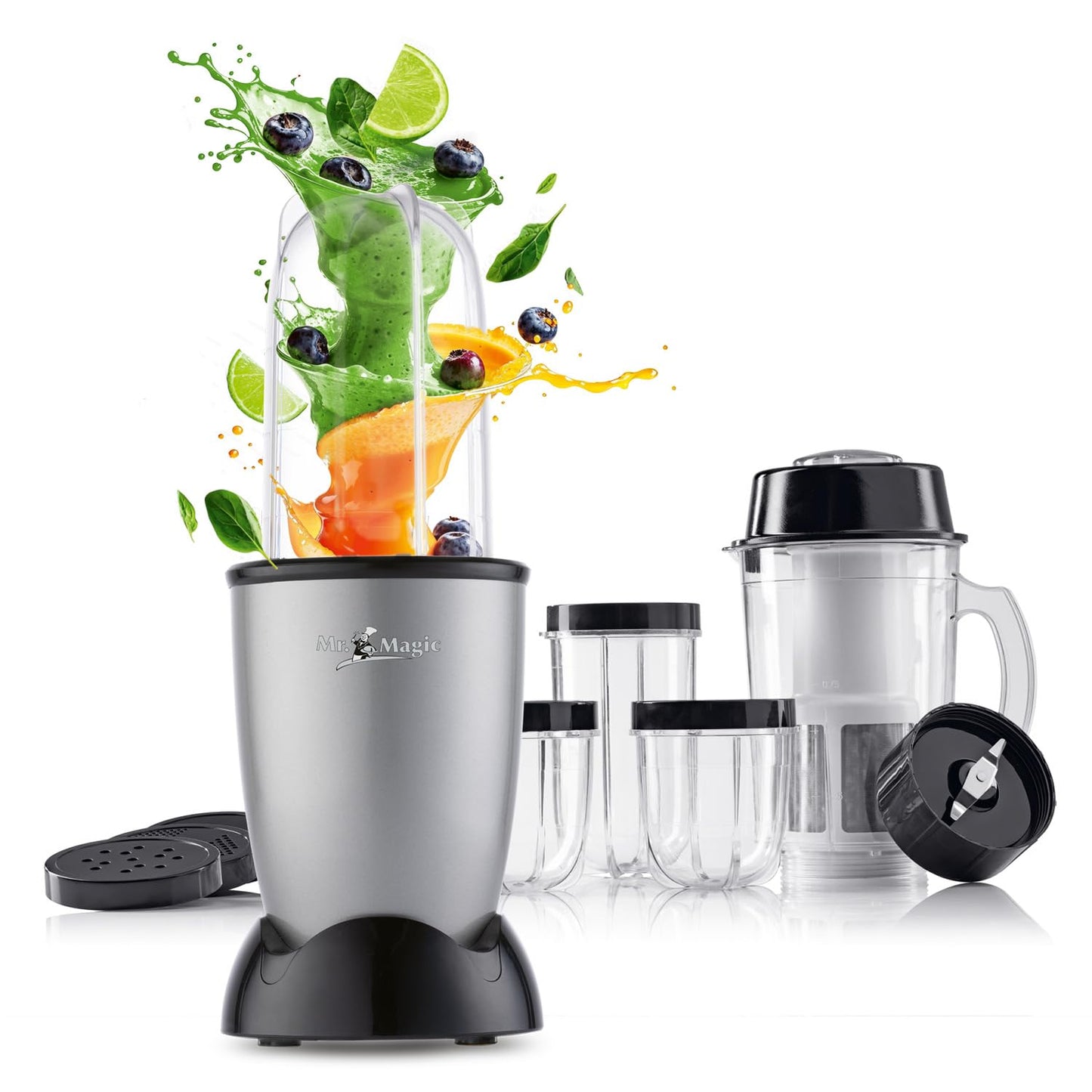 Mr. Magic Mixer-Set, Mr. Magic 2.0 | 400W | XL-Set Silber-schwarz | 400 W Gs | L-set