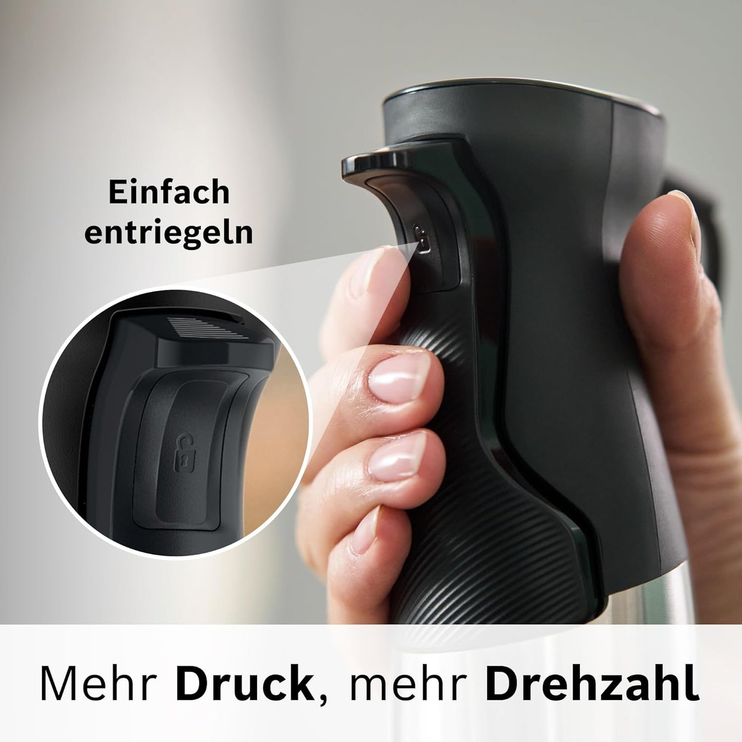 ErgoMaster Serie 6 Stabmixer mit Zerkleinerer, Zerkleinerer + 1200 W