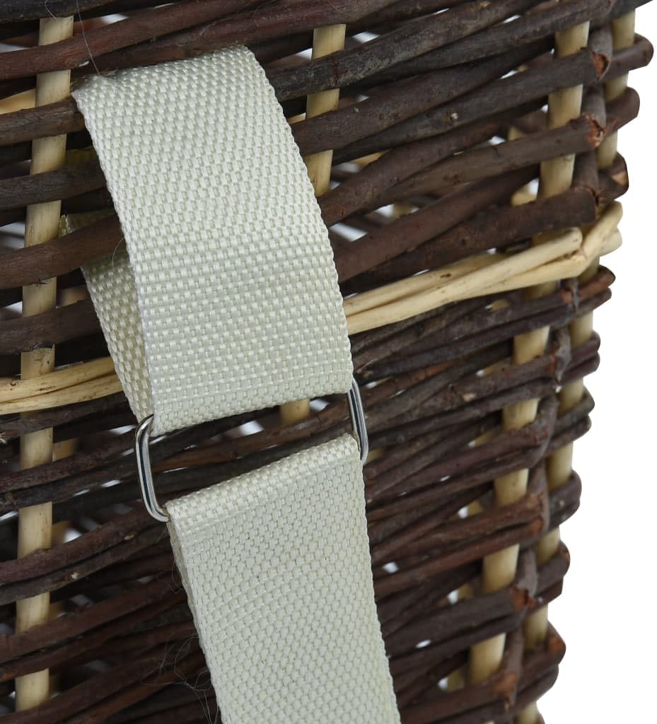 Rückentragekorb aus Weide, 44.5 x 37 x 50 cm