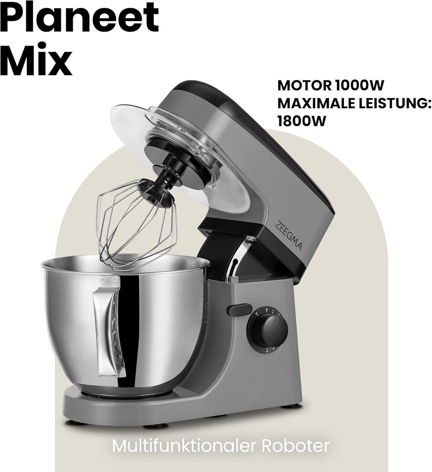 Planeet Mix Küchenmaschine, Planeet Mix Grau
