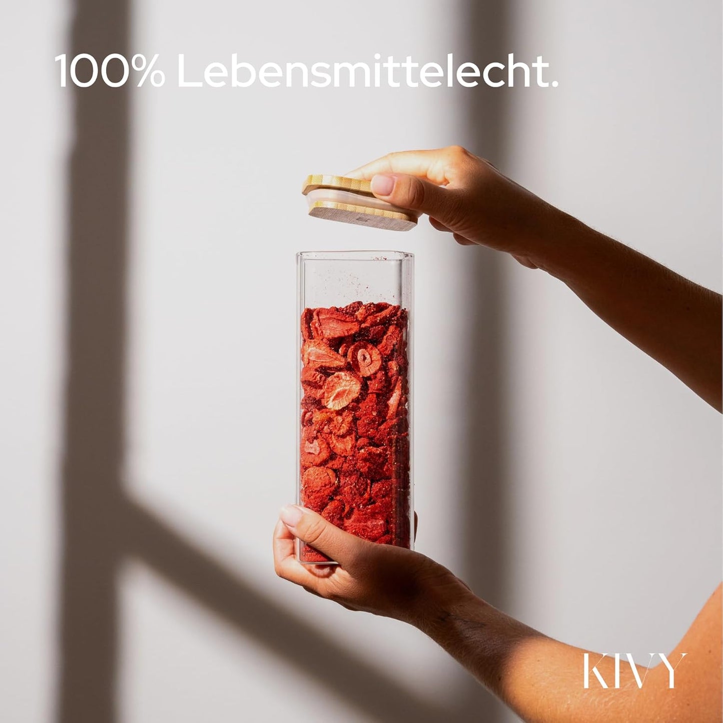 12er-Set Vorratsgläser mit Etiketten, Bambus 12er Set