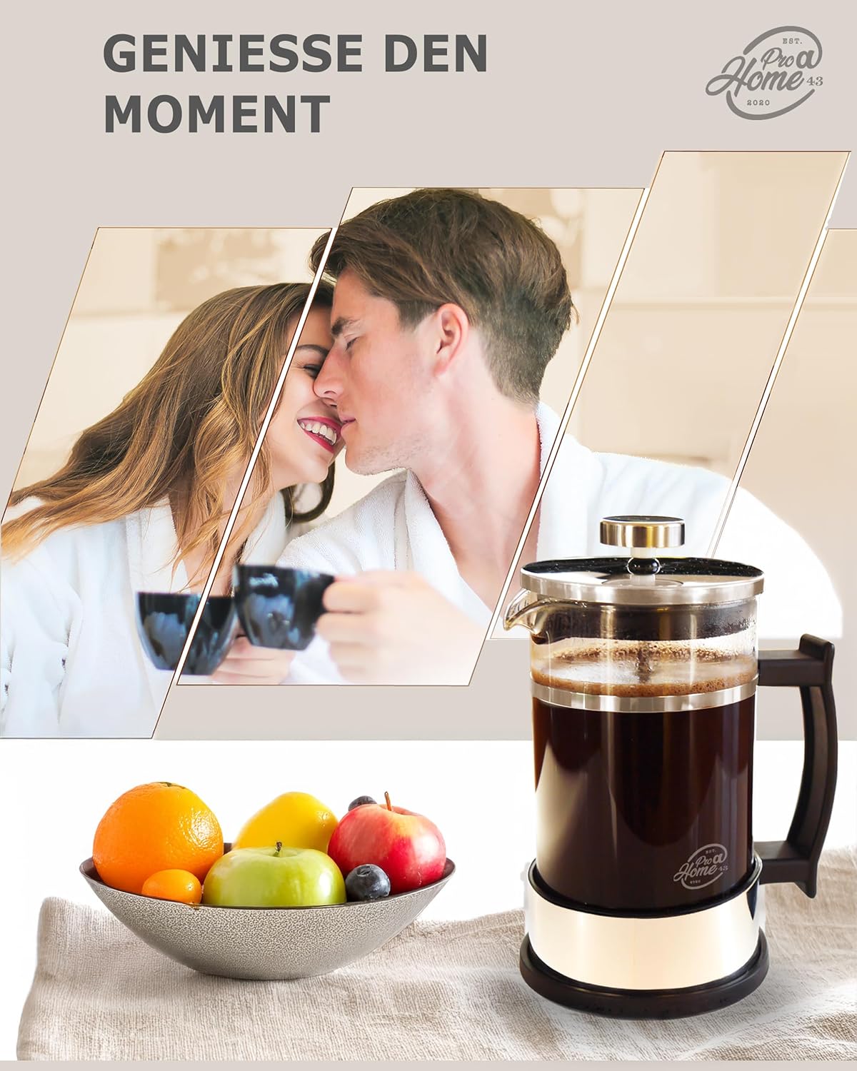 French Press Kaffeebereiter, 0,6L