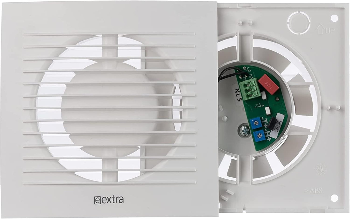 Badlüfter mit Timer & Feuchtesensor (125mm), Ø 125mm Weiss