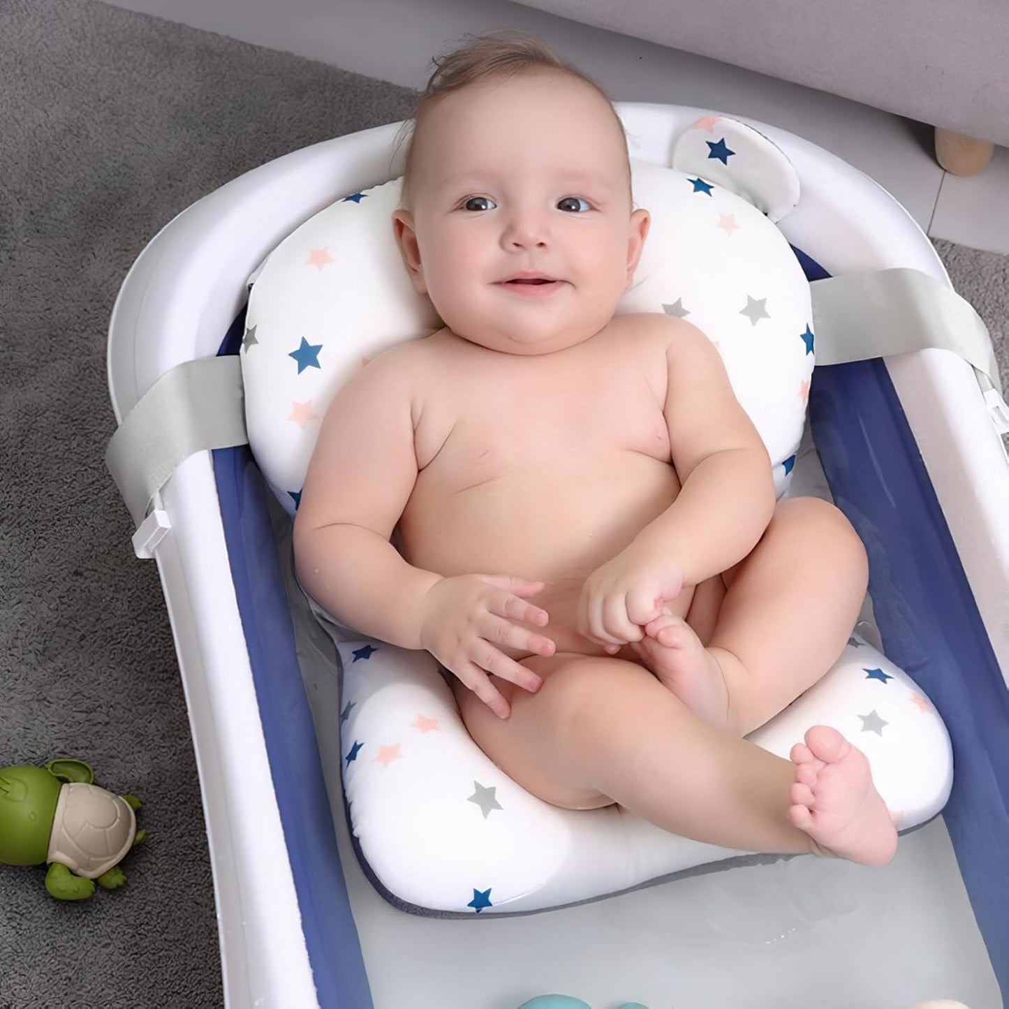 Rutschfestes Baby-Badewannenkissen