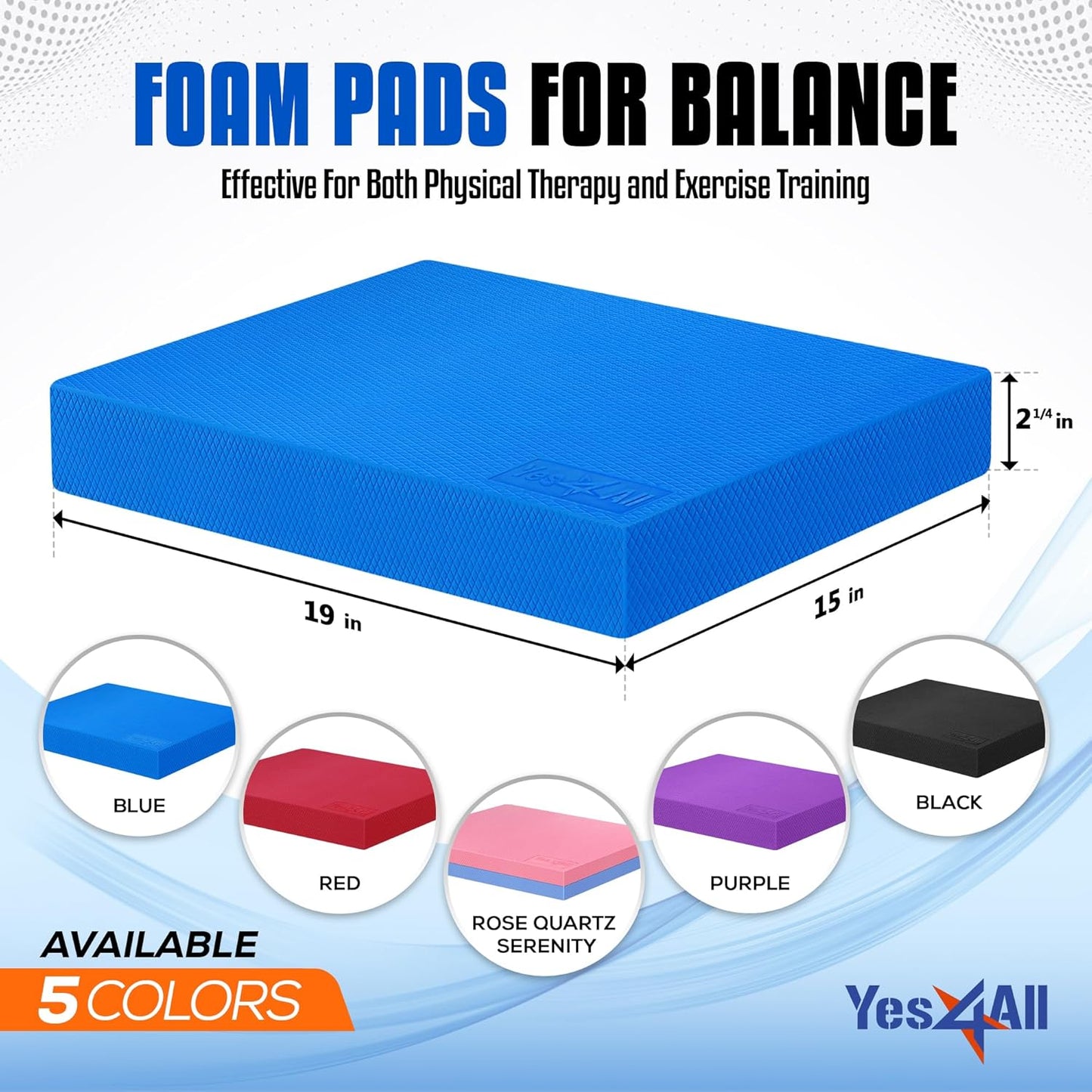 XL Balance Pad für Fitness-Workout, Blau XL - 48.26 x 38.1 x 5.72 cm