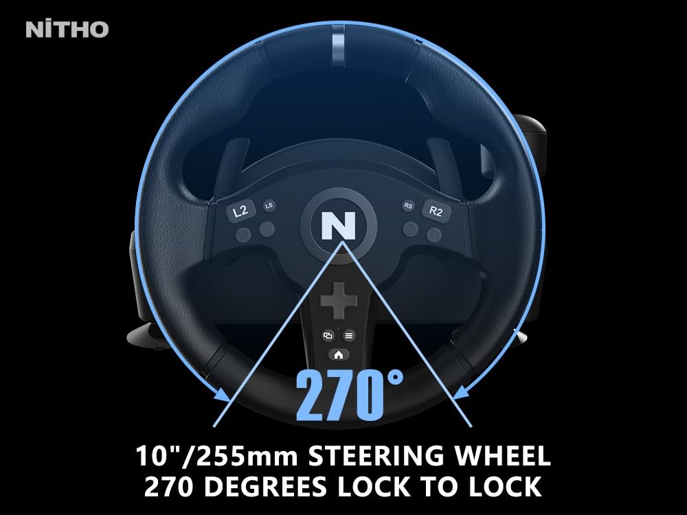 Drive Pro V200 Gaming-Rennlenkrad mit Pedalen und Schalthebel, Drive Pro V200