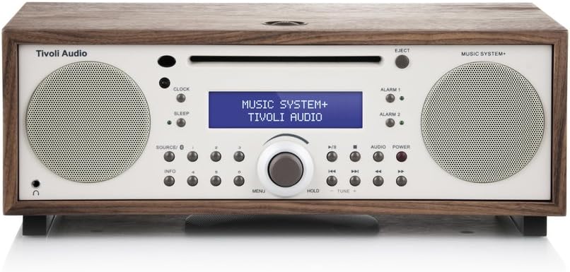 Music System+ All-in-one Kompaktanlage mit Bluetooth, Walnuss / Beige