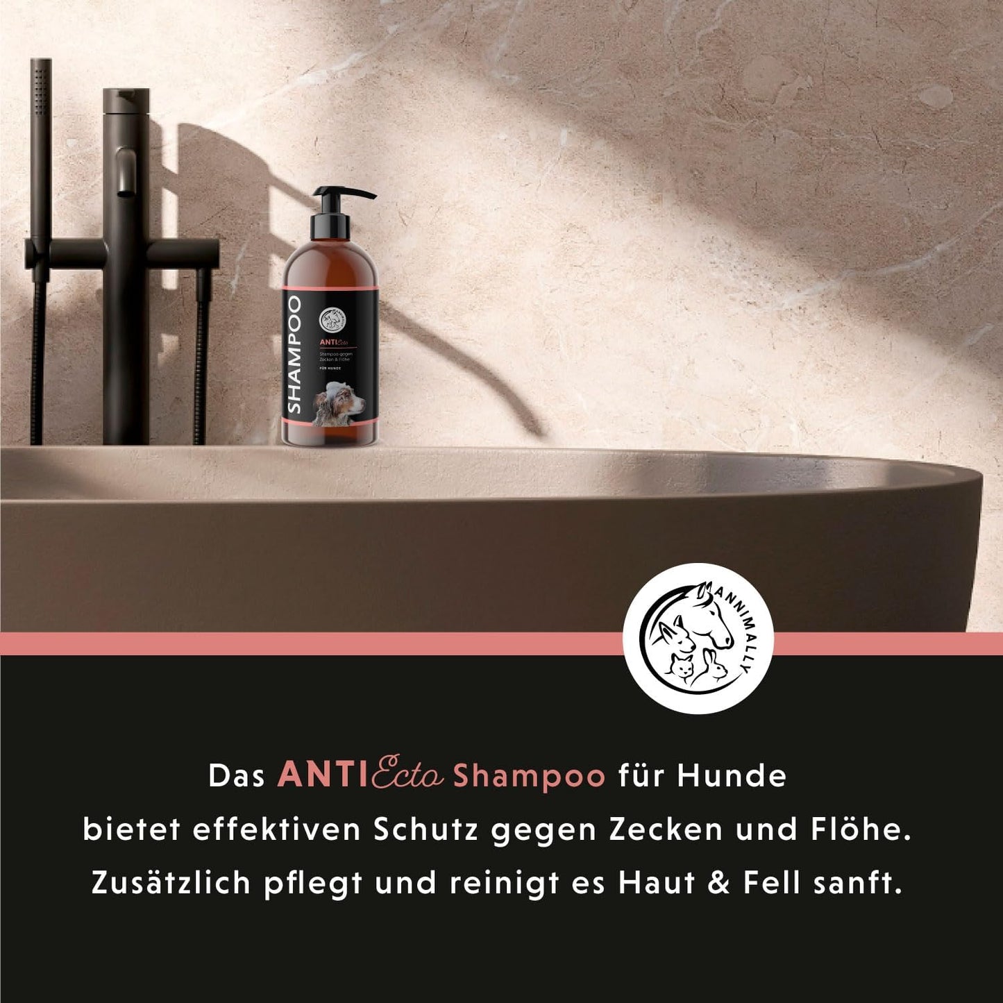 Anti-Zecken & Flohshampoo für Hunde mit Neem-Extrakt