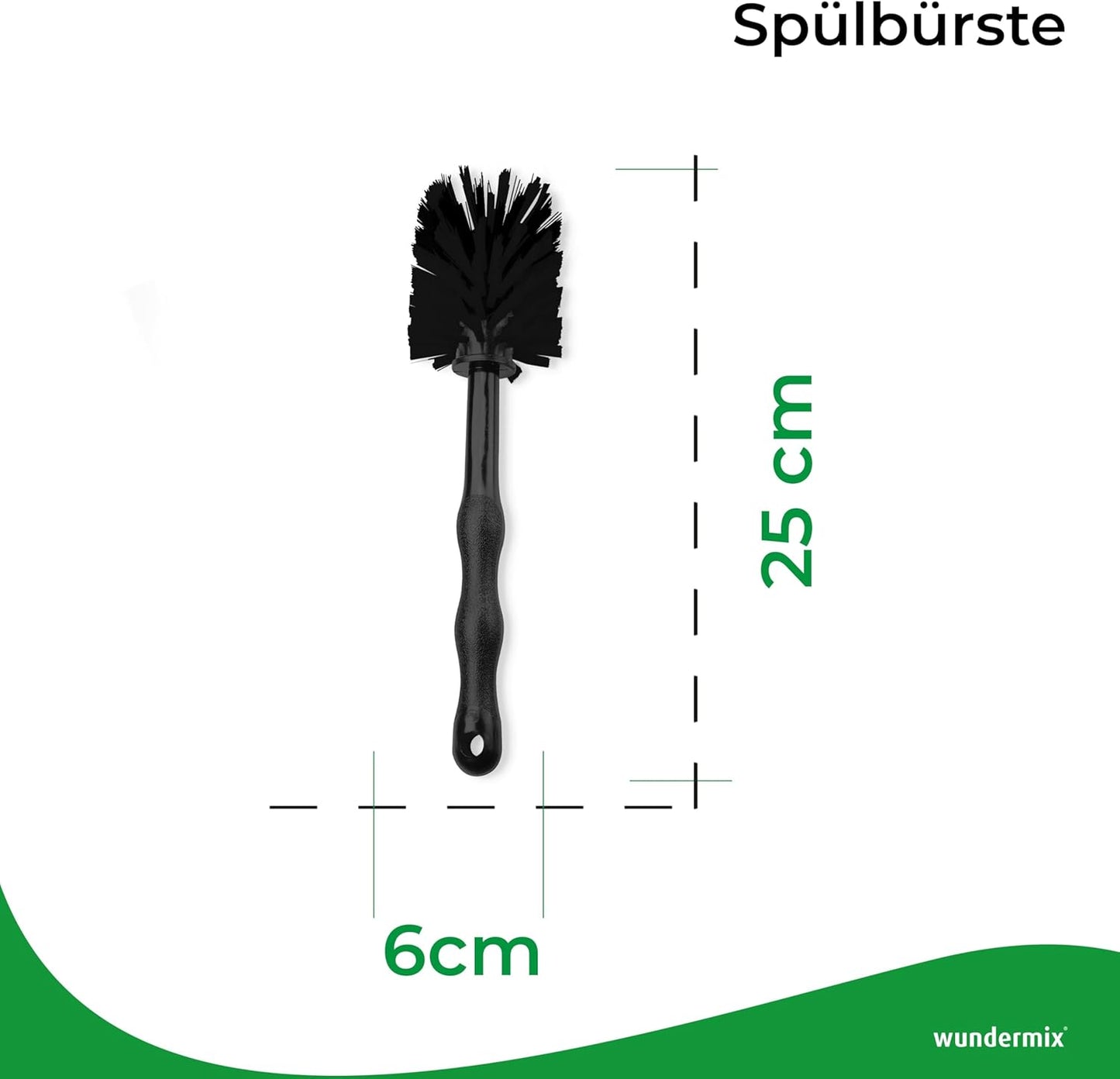 4-teiliges Reinigungsbürsten-Set, Schwarz/Grau/Kombination 4er-Set