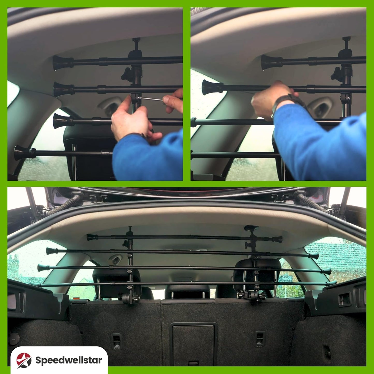 Universal Auto-Hundetrenngitter verstellbar