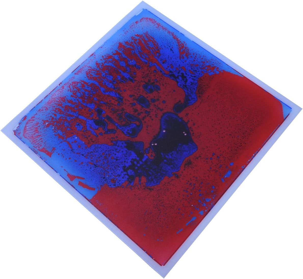 Flüssige Tanzboden-Spielmatte, 1 Puzzlestück, Rot-blau, 30x30x0.6 CM