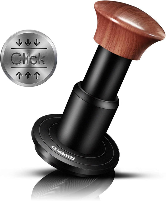 Espresso Tamper für Siebträger, Schwarz / 54mm