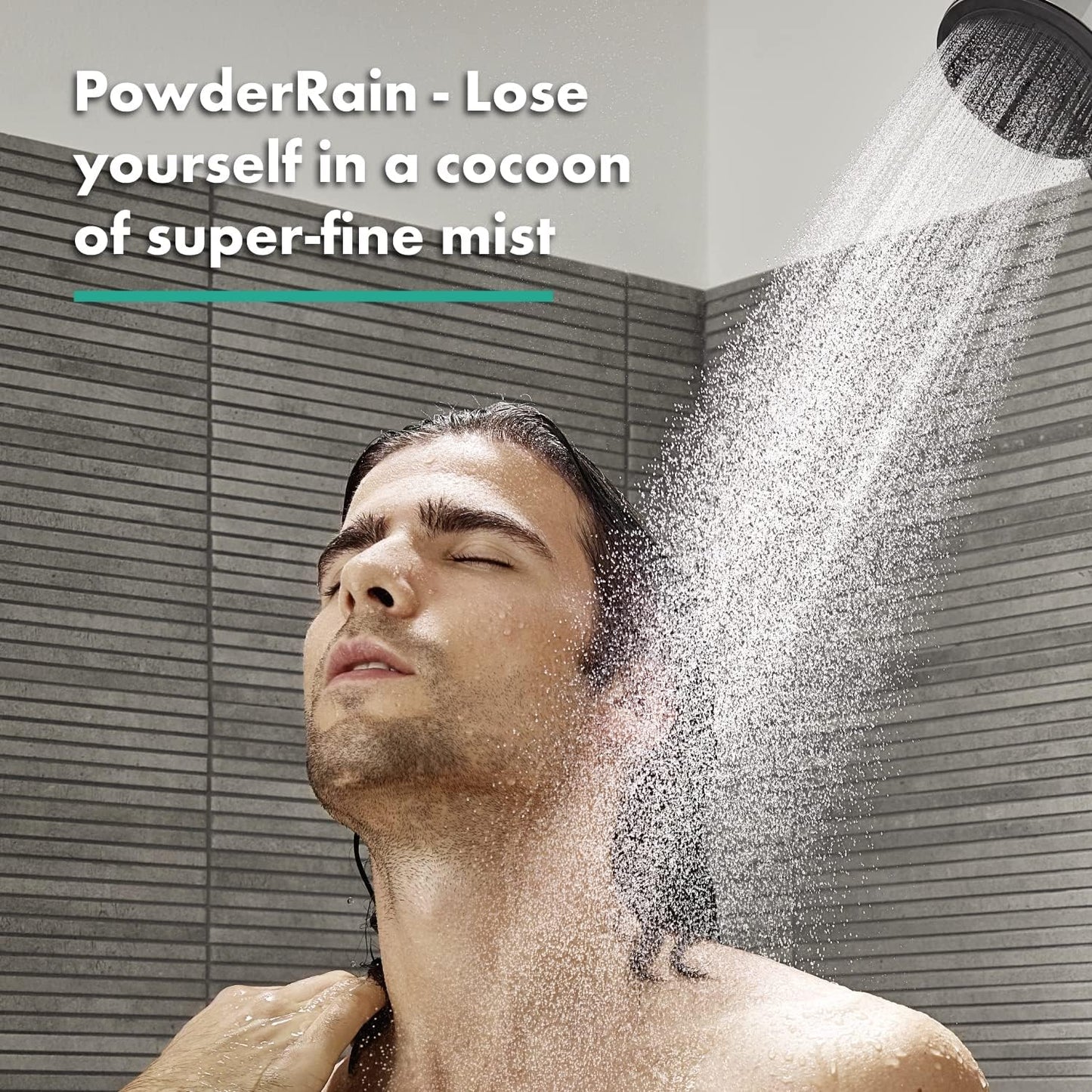 Pulsify Select S 105 Activation, Mattweiss 3 Strahlarten mit PowderRain und MonoRain-Strahl