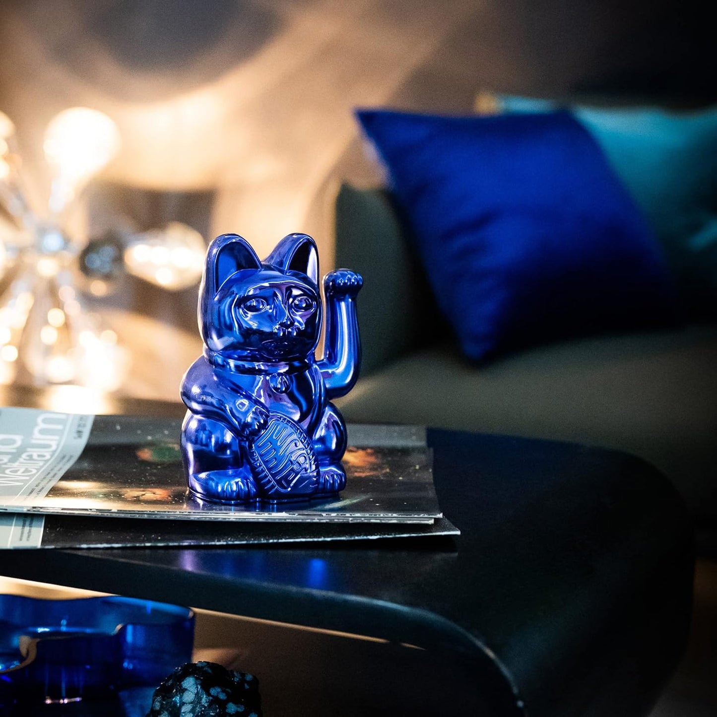 Lucky Cat, Shiny Blue