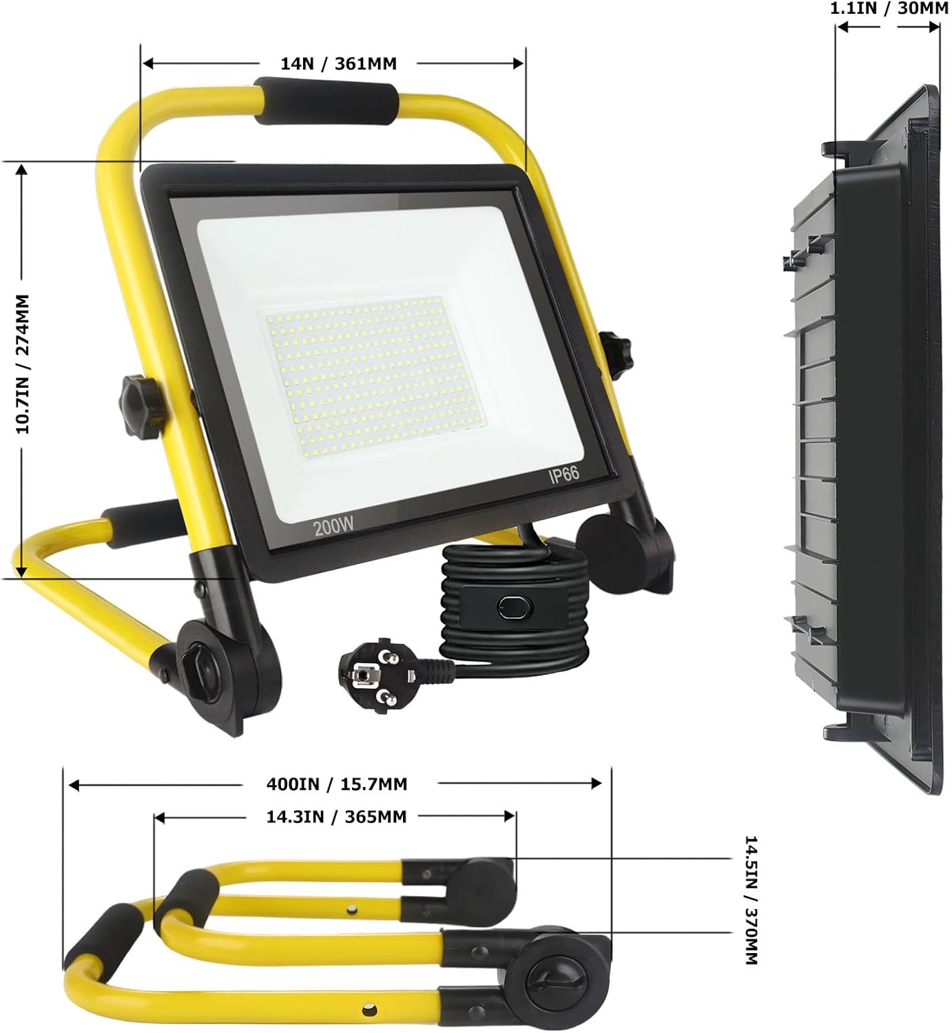 LED-Baustrahler, 200 Watt