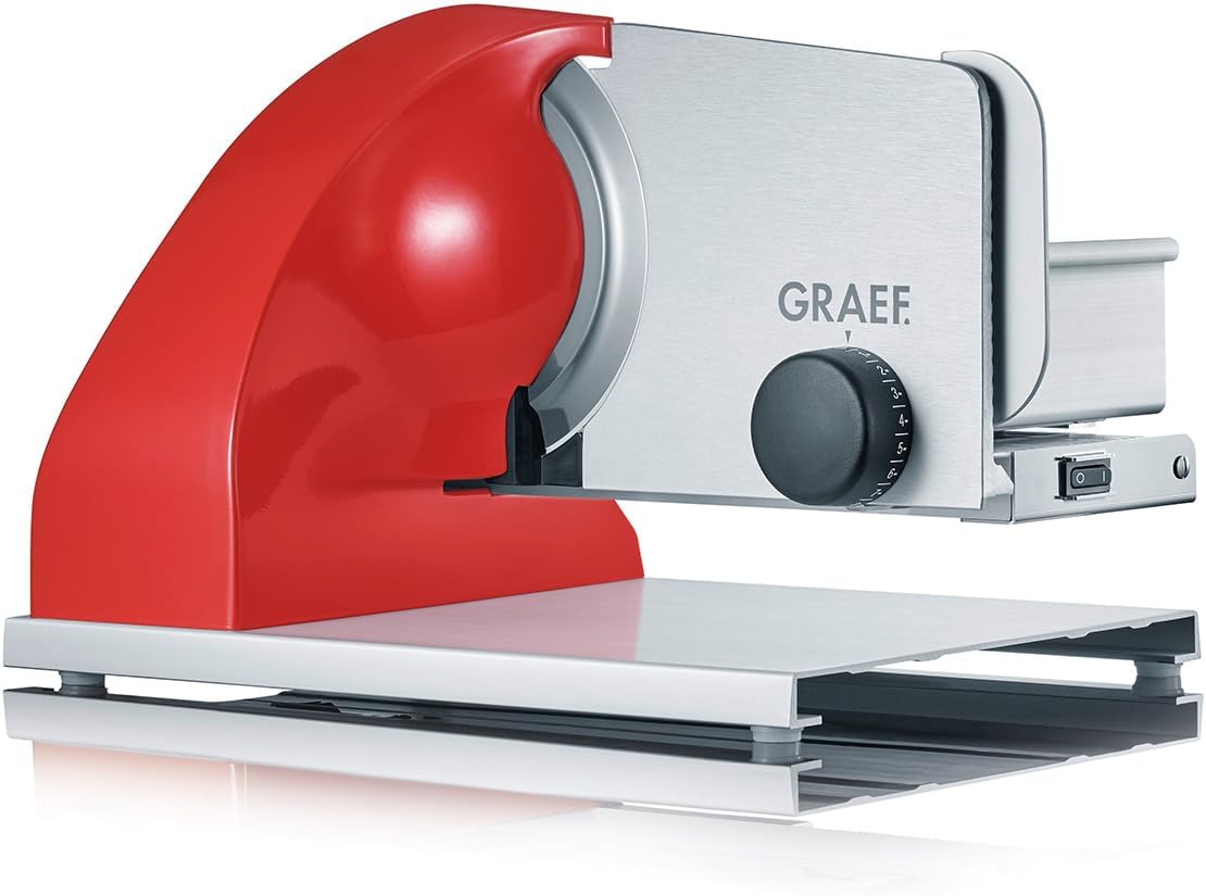 Allesschneider Sliced Kitchen SKS903EU, Aluminium Eloxiert / Rot